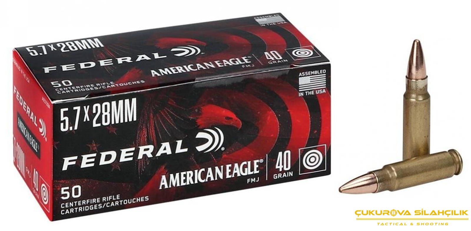 Federal 5.7 x 28 Mm Ae. Fmj. 40 Grn. 5195