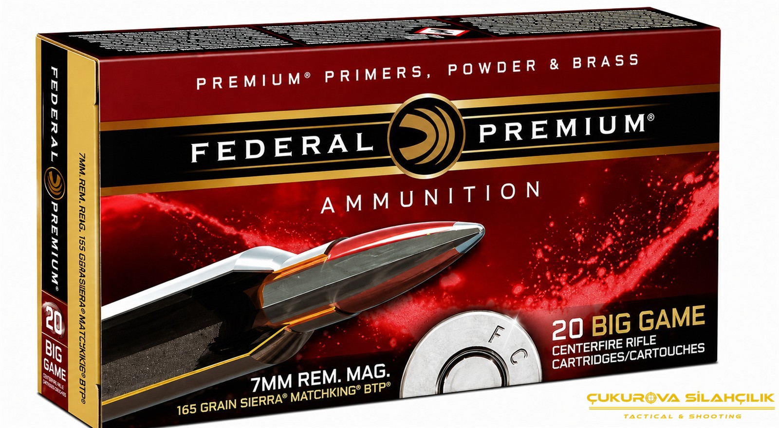 Federal 7 Mm Rem. Mag. Sp. 165 Grn. 5218