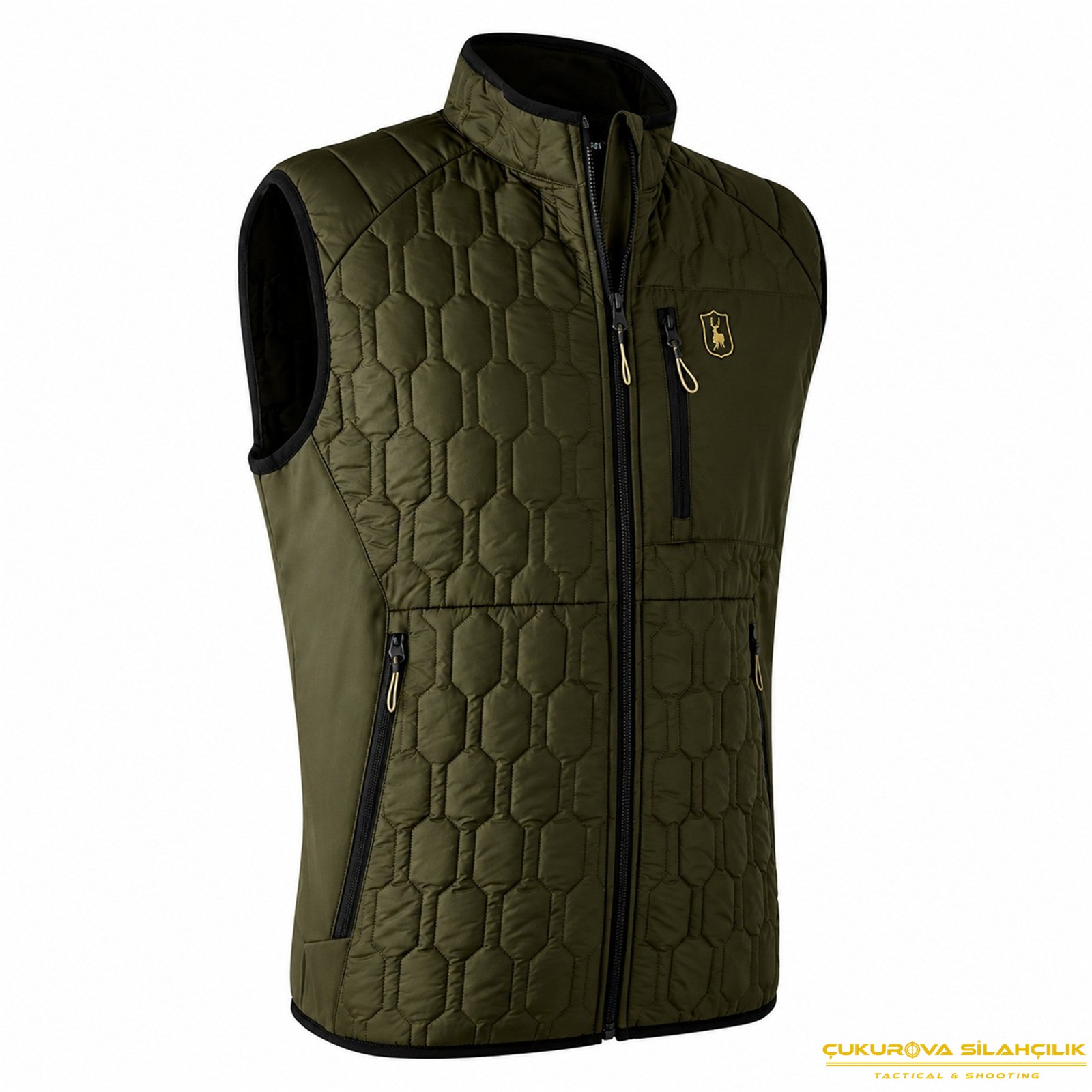 Deerhunter Mossdale Kapitone Yeşil Yelek