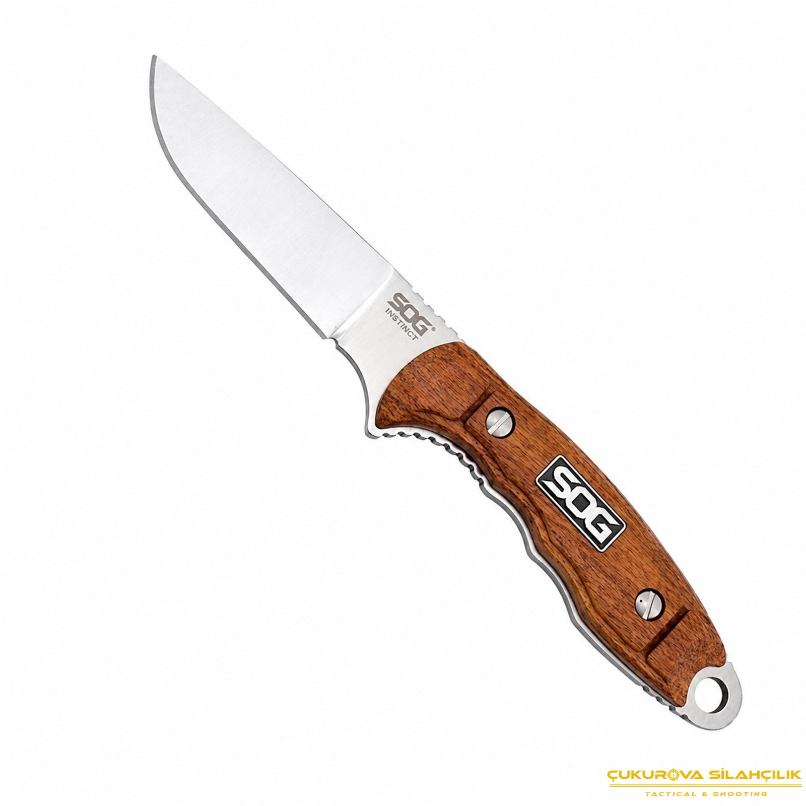 Sog HT022L Huntspoint Ahşap Saplı Avcı Bıçağı