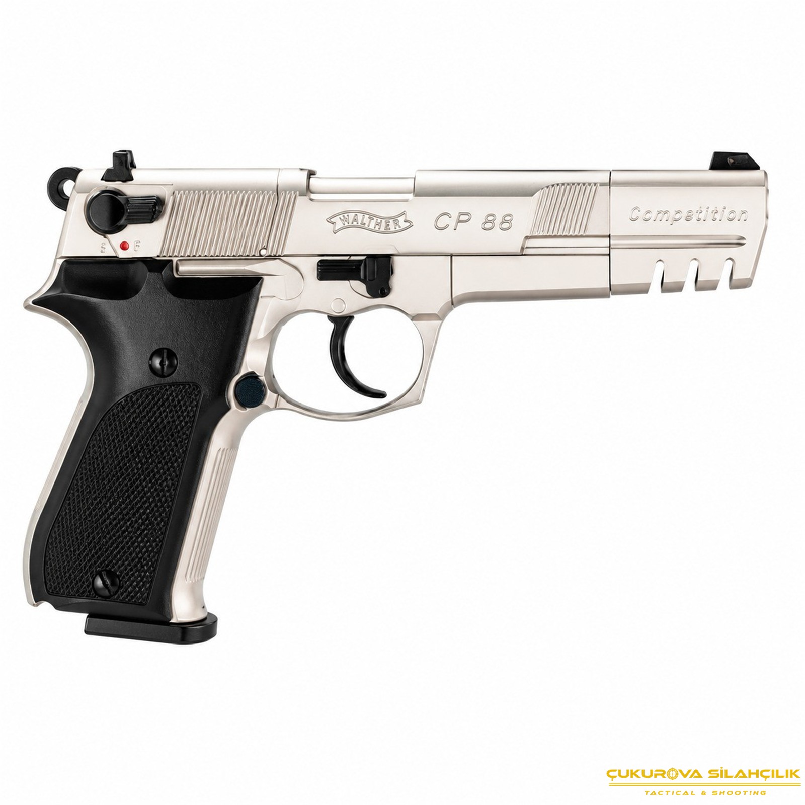 Umarex Walther CP88 Competition Co2 4.5 Mm. Nikel Havalı Tabanca