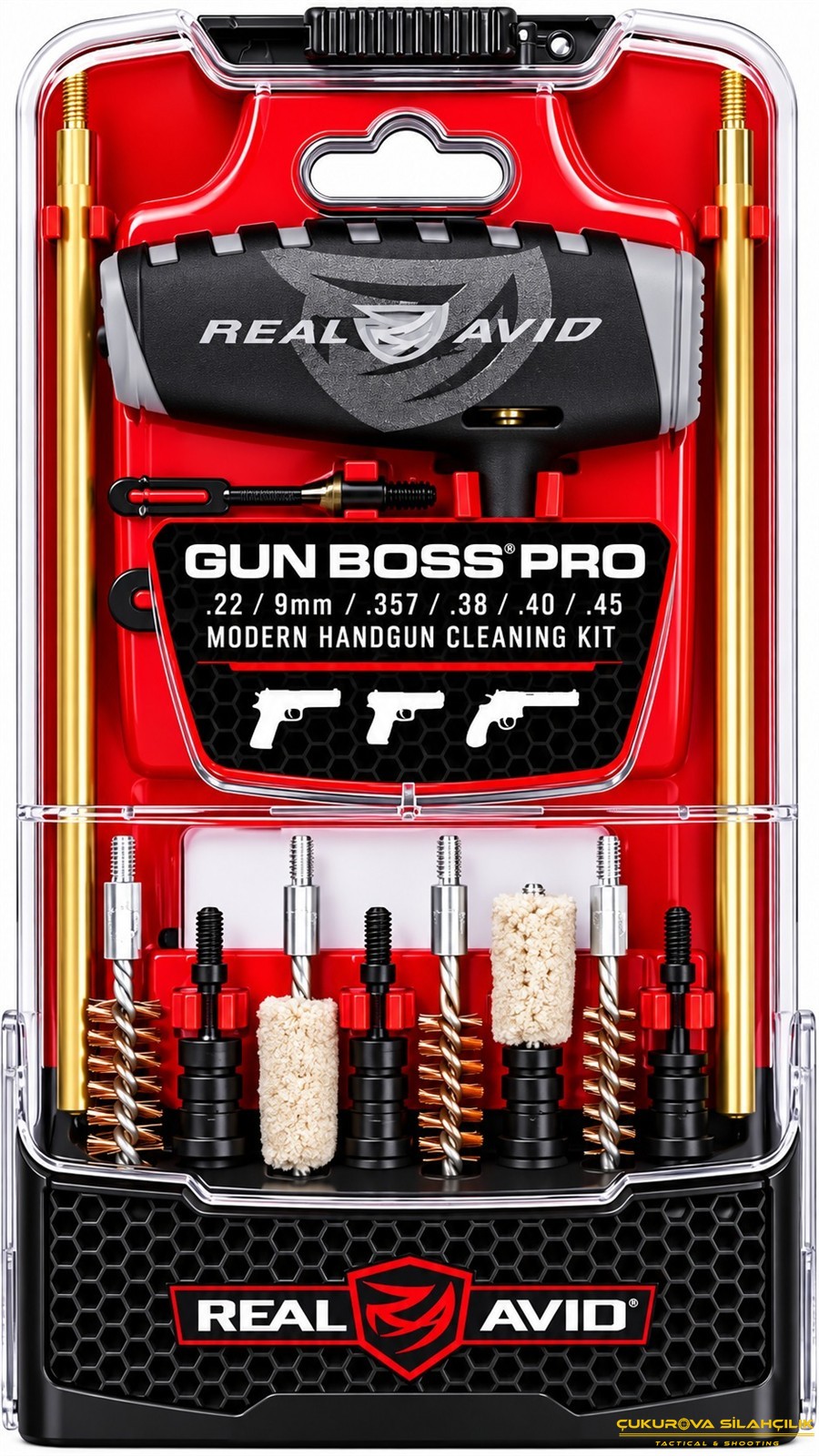 Real Avid Gun Boss Pro Modern Handgun Cleaning Kit Tabanca Bakım Seti
