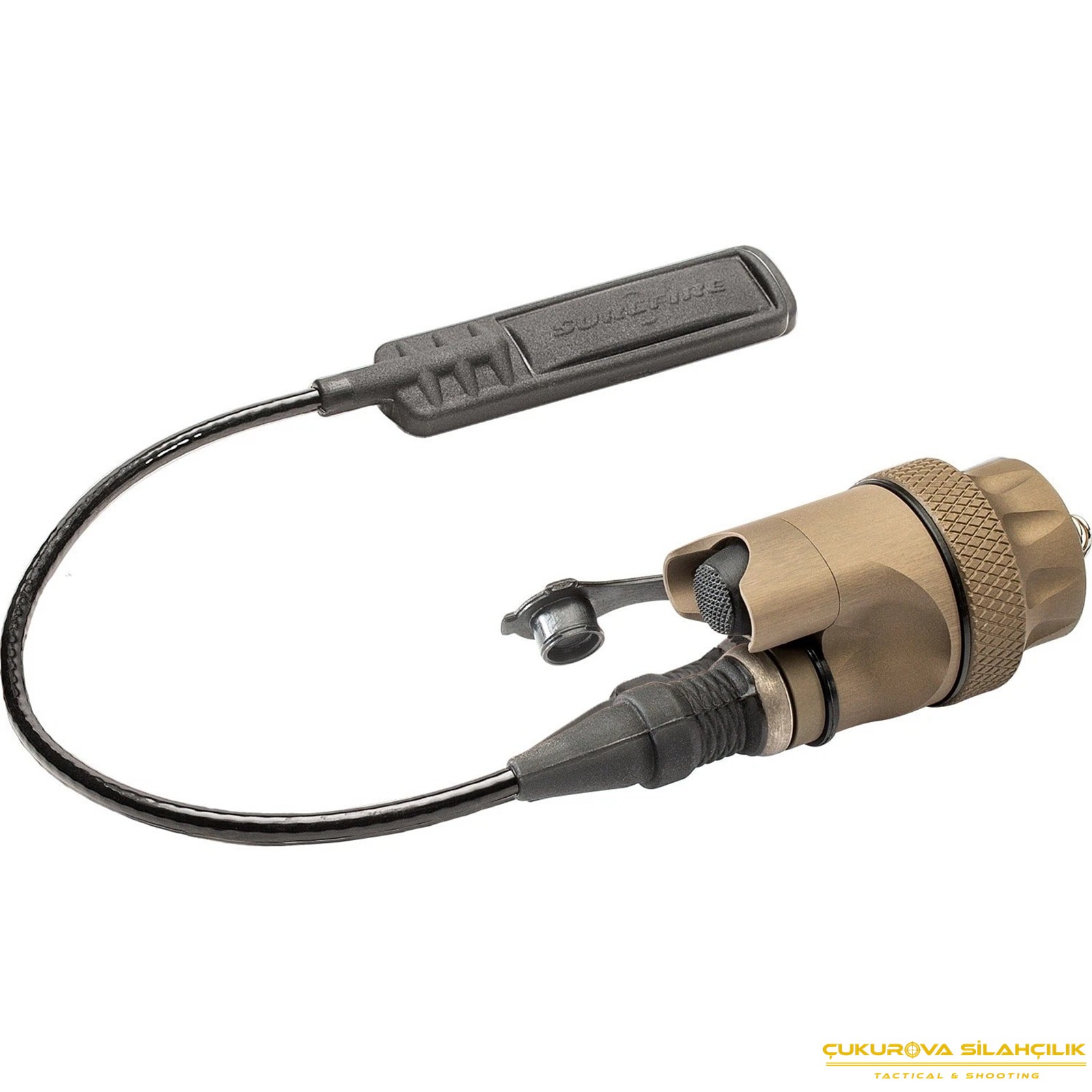 SureFire Scout Light Tan Dual-Switch Tailcap Assembly w/7" Cable DSE-07-TN