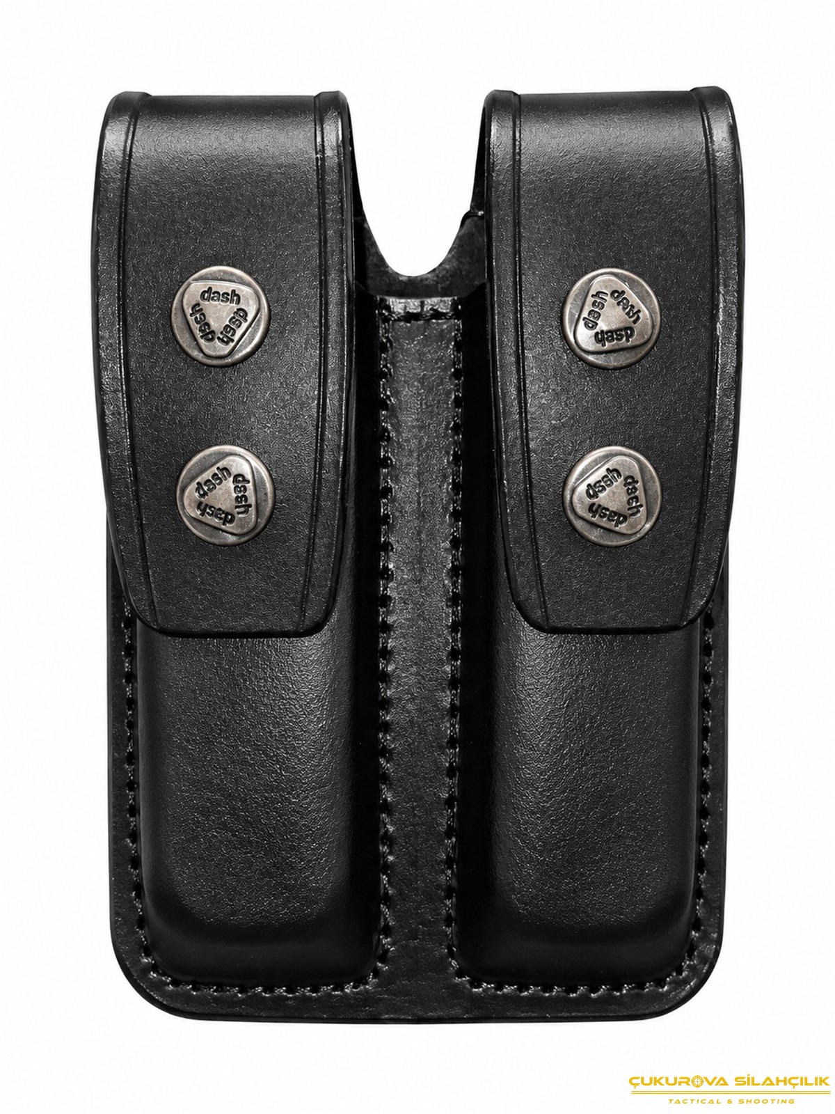 CS 9 Mm. Çiftli Şarjör Kılıfı Siyah