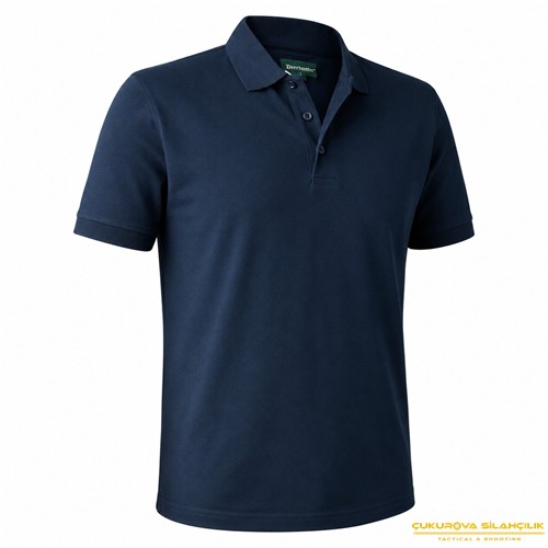 Deerhunter Polo Yaka Lacivert T-Shirt