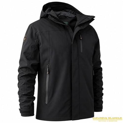 Deerhunter Sarek Shell Kapüşonlu Siyah Mont