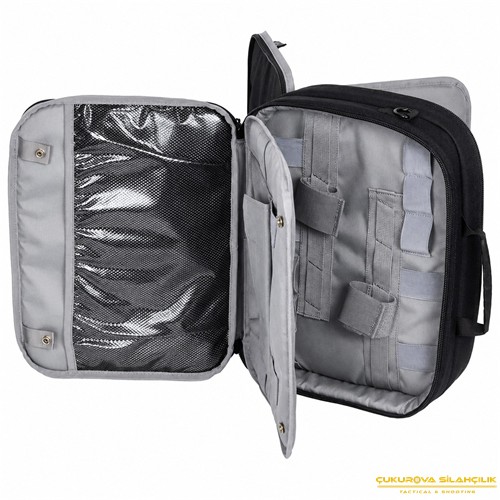 Elite Dört Tabanca Kapasiteli Siyah Poligon Çantası 38 x 28 x 13 Cm