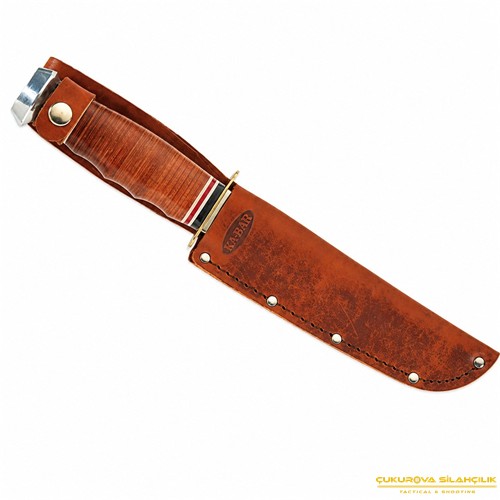 Ka-Bar Bowie Deri Kabzalı Av Bıçağı 30 Cm