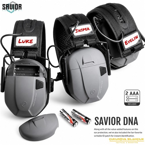 Savior Apollo Elektronik Atış Kulaklığı Mat Gri