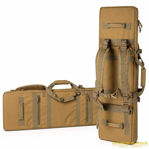 Savior Urban Warfare Çift Kapasiteli Tüfek Çantası 46" Toprak