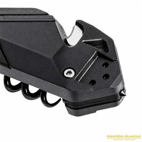 TB Outdoor CAC PA6 Saplı Tirbüşonlu Plain Edge Çakı Siyah
