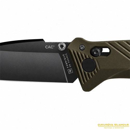 TB Outdoor CAC PA6 Saplı Tirbüşonlu Plain Edge Çakı Yeşil