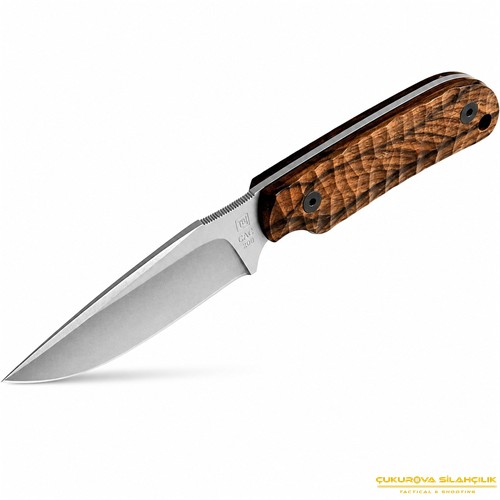 TB Outdoor Commendeur Ziricote Ahşap Saplı Plain Edge Bıçak Koyu Kahve