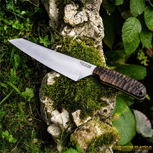TB Outdoor Dravik Ziricote Ahşap Saplı Bıçak Koyu Kahve