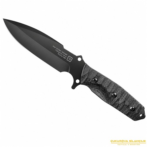 TB Outdoor Maraudeur G10 Saplı Plain Edge Bıçak Siyah