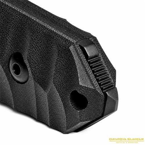 TB Outdoor Maraudeur G10 Saplı Serrated Bıçak Siyah