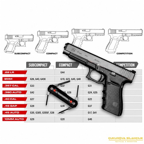 Real Avid 4 In 1 Tool For Glock Push Buton Silah Bakım Seti