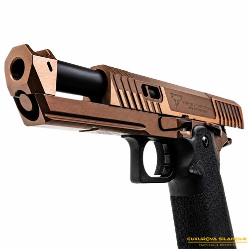 EMG Taran Tactical Innovations Lisanslı Sand Viper 2011 Hi-Capa John Wick 4 GBB Airsoft Tabanca