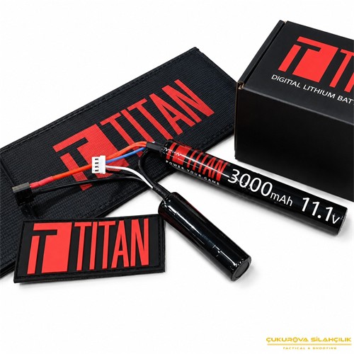 Titan 3000mAh 11.1 V Nunchuck T-Plug Deans Airsoft Li Ion Pil