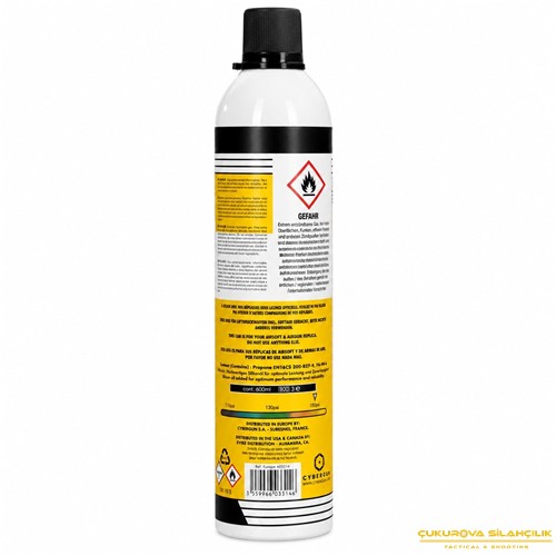 Cybergun Swiss Arms Silikonlu 150 PSI Airsoft Heavy Gas Sarı Şişe 760 Ml