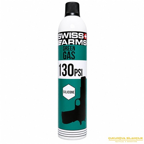 Cybergun Swiss Arms Silikonlu 130 PSI Airsoft Green Gas Yeşil Şişe 760 Ml