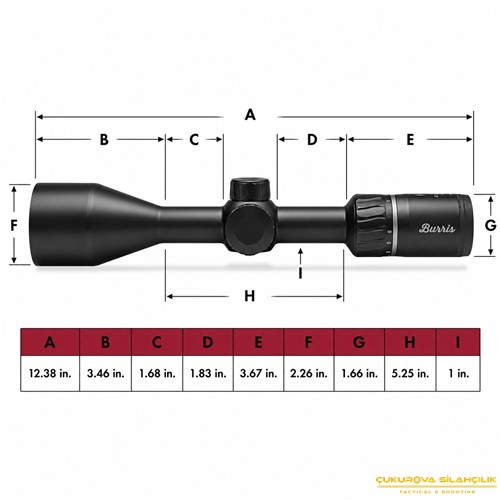 Burris FF4 4 - 16 x 50 Mm. 1’’ LR Moa Illum Tüfek Dürbünü