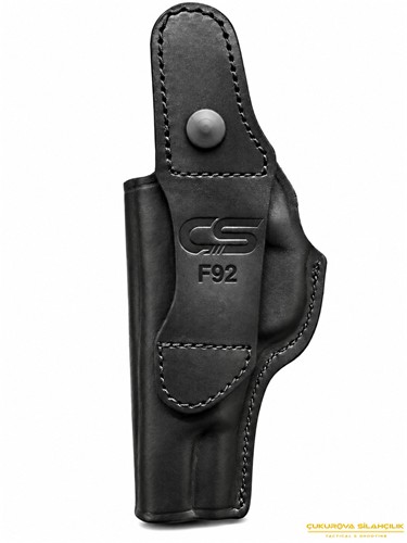 CS Maşalı Belt F92 Tabanca Kılıfı Siyah