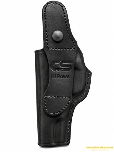 CS Maşalı Belt Hi Power Tabanca Kılıfı Siyah
